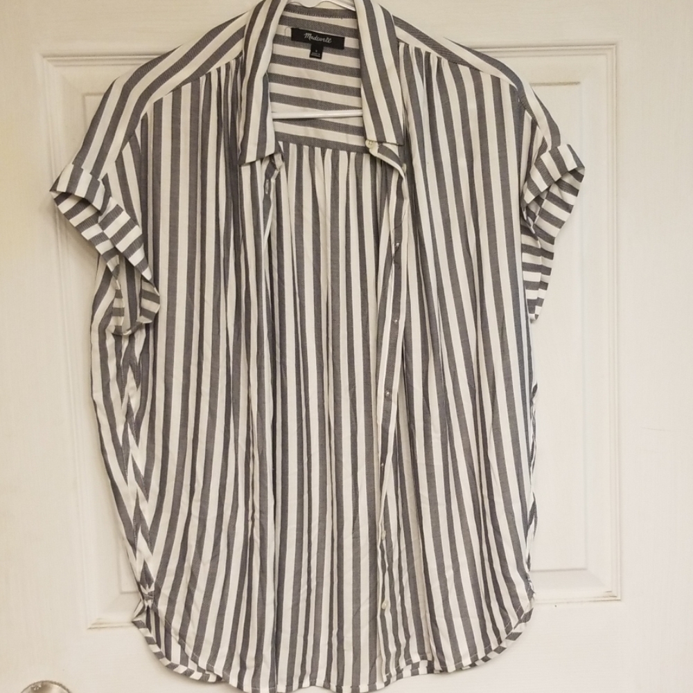 Madewell Striped Top Size Small